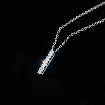 Moissanite Circle of Life Pendant Necklace S925 Platinum Plated "Eternal Bloom" | Perlizia-Jewelry-Perlizia